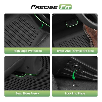 Bolt Floor Mats - Car Mats for Chevy Bolt EUV 2022-2024 (Not for Bolt EV), All Weather Full Set Cargo Liner with Backrest Mat for Bolt Accessories, Heavy Duty Waterproof, Black - size: 1)Chevy Bolt EUV 22-24 Full Set