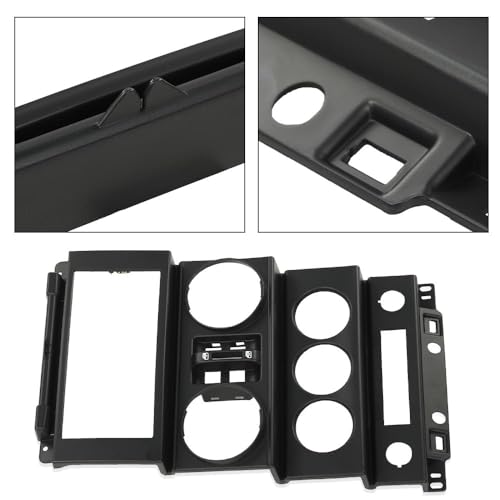 G-PLUS Dash Board Instrument Panel Dash Center Bezel Trim Compatible with Jeep Wrangler 2007 2008 2009 2010 - size: 2007-2010 Jeep Wrangler | Black