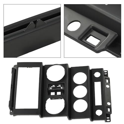 G-PLUS Dash Board Instrument Panel Dash Center Bezel Trim Compatible with Jeep Wrangler 2007 2008 2009 2010 - size: 2007-2010 Jeep Wrangler | Black