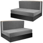 Tlswshsy RV Dinette Cushions Covers- RV Stretch Sofa Seat Slipcovers -Washable Loveseat Sofa Furniture Protector for RV Camper Car Bench (Grey 2 Backrest Covers & 2 Bench Covers) - color: Grey