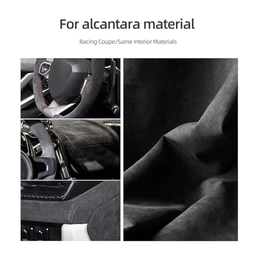 BETTERHUMZ Car Door Panel Side Trim Strips Compatible with BMW F25 X3 F26 X4 Series 2011-2017 for Alcantara Suede Interior Decor Accessories