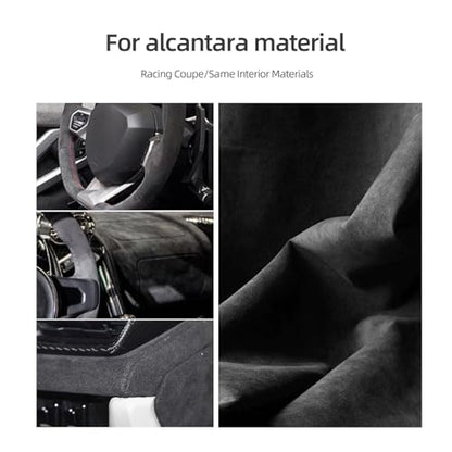 BETTERHUMZ Car Door Panel Side Trim Strips Compatible with BMW F25 X3 F26 X4 Series 2011-2017 for Alcantara Suede Interior Decor Accessories