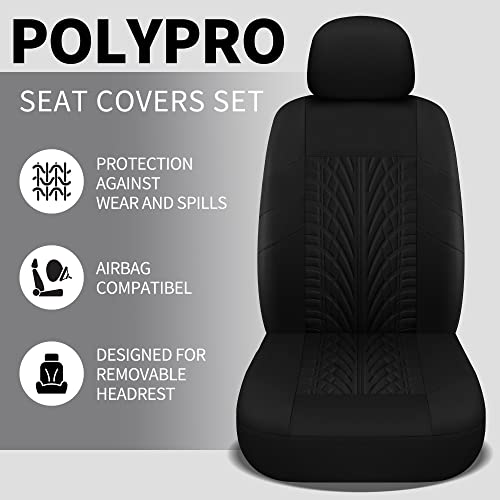 VarCozy Car Seat Covers Front Pair,Universal Cloth for Car,Breathable & Washable SUV, Sedan, Van, Automotive Interior Covers, Airbag Compatible