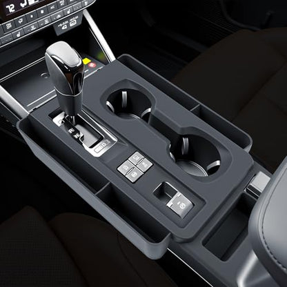 BIBIBO for New 2026 Subaru Outback Gear Shift Panel Cover 2026 Subaru Outback(Premium,Limited,Touring,Wilderness,Limited XT,Touring XT) Gear Shift Trim Cover Silicone w/Side Storage Box - color: Black-Gear Shift Cover