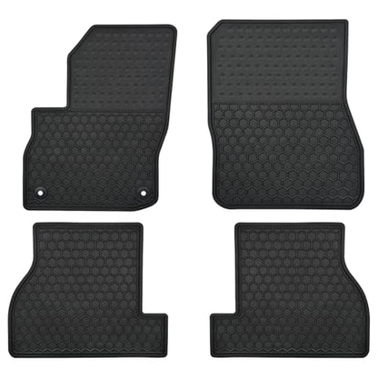 Ucaskin Car Floor Mats Custom Fit for Ford Focus（SE/S/SEL/Titanium） Hatchback 2012-2018 & Focus RS 2016-2018 Odorless Washable Rubber Heavy Duty Anti-Slip All Weather Protection Car Floor Liner-Black