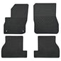 Ucaskin Car Floor Mats Custom Fit for Ford Focus（SE/S/SEL/Titanium） Hatchback 2012-2018 & Focus RS 2016-2018 Odorless Washable Rubber Heavy Duty Anti-Slip All Weather Protection Car Floor Liner-Black