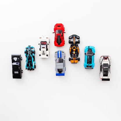 Wall Mount Hook for Speed Champions Cars - Easy to Install Wall Mount Display Hooks for Brick Cars (8 Pack) - size: 8 Pack