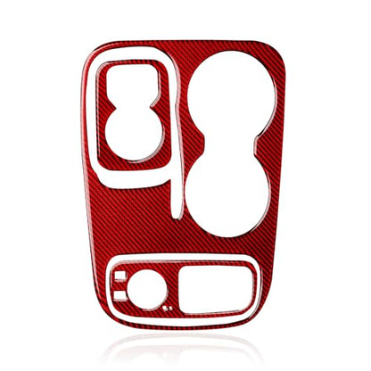 Car Gear Shift Panel Decals for 2014-2017 Dodge Durango Accessories Carbon Fiber Interior Stickers, Knob Style - color: Gear Shift Panel, C