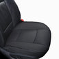 Luxury PU Leather Car Seat Cover Protector Front, Bottom Single Seat Cover-Compatible with 90% Vehicles (Width 20.8 ×deep 21×Thick 0.2 inch) (Black) - color: Black