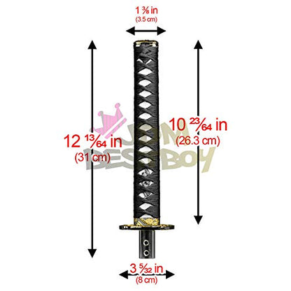 JDMBESTBOY Samurai Sword Black White Shift Knob Shifter Alloy Katana Adapter Universal 26cm - color: Black White, size: 26cm
