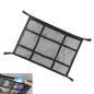 Car Ceiling Cargo Net, 20.87" x 31.49" Snap-on Roof Cargo & Trunk Organizer, Zip Seal Car Roof Storage Net for Road Trips, Universal for Most Cars, SUVs, Trucks (Black)
