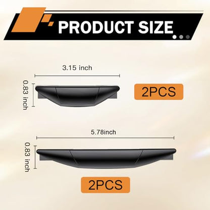 4 PCS Car Door Edge Guards, Anti-Collision Car Door Protector Strip, Self-Adhesive Cars Side Edge Bumper Guard, Universal Door Guards for Cars, Suvs, Trucks (Black)