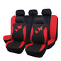 Flying Banner Butterfly car seat Covers ful Set Fashion Universal Lady Woman Female Rear Bench Split Colorized (Full Set, Red) - color: Red, size: Full set