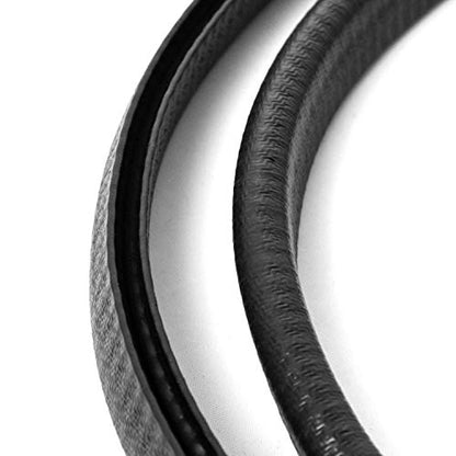 QWORK U-Shape Edge Trim, 10 Feet Weather Stripping Car Door Edge Protector, Flexible Push-On Rubber Guard for 1/4" Sharp Metal Edges