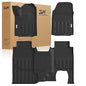 3W Floor Mats Fit for Chevrolet Silverado EV 2024-2025 2026 (WT & RST)/GMC Sierra EV/Sierra EV Denali Accessories TPE All Weather Floor Liner, 1st and 2nd Row Car Mats - size: Chevy Silverado EV 2024-2025 Floor Mats