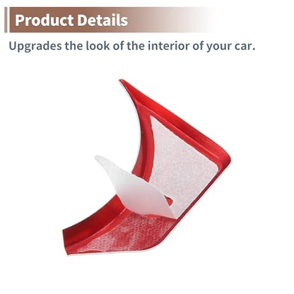 Set of 7 Center Console Gear Panel Multi-Media Handbrake Switch Button Cover for Mazda CX-5 2017-2020 Car Interior Trim Replacement Accessory Red