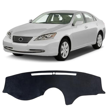 Dashboard Cover Mat for Lexus 2007-2012 ES ES240 ES350 Accessories Black Flannel Material Anti-Slip Dash Cover Mat Sunshade Glare UV Rays Protector - size: for Lexus 2007-2012 ES