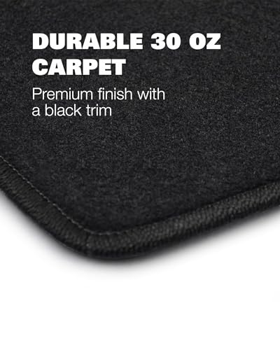 Floor Mats for Nissan Rogue - Custom Fit for 2021-2026 Nissan Rogue - Front & 2nd Row Set of 4 - Rubber Anti-Slip Back - 30oz Carpet Mat Heavy Duty - All Weather Car Liner Floormats