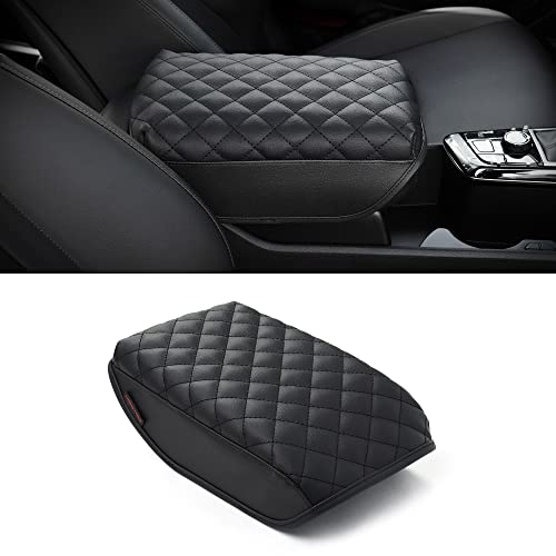 Compatible with Kia Sportage(NQ5), 2023-2025 Center Console Cover Black, Armrest Cushion, Car Accessories for Sportage NQ5, Vegan Leather, Protect from Scratch, Pet Claws - color: Black, size: Sportage NQ5 2023