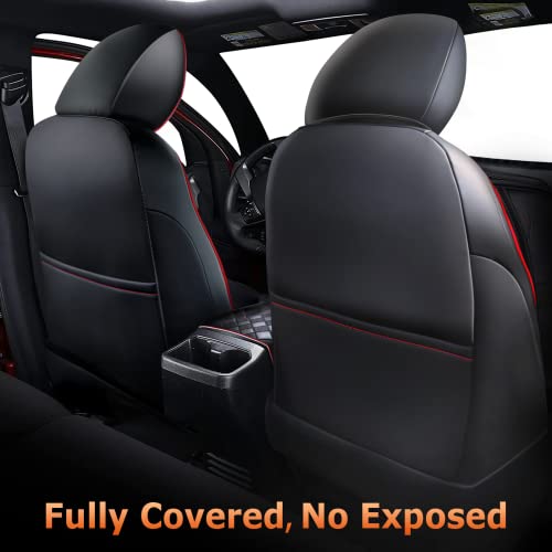 Leather Seat Covers Custom Fit for Tacoma Gen 3rd (2016-2023) Double & Crew Cab, for SR, SR5, Limited, TRD Pro, TRD Sport, TRD Off-Road, Trail Special Edition - Fully Covered