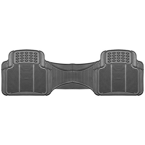 FH Group Car Floor Mats - Heavy-Duty Rubber Floor Mats for Cars, Universal Fit Rear Set, Trimmable Automotive Floor Mats, ClimaProof Floor Mats For Most Sedan, SUV, Truck Floor Mats Gray - color: Gray, size: 17 x 54 x 1 inches, style: Rear Set