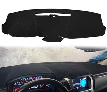 Yiz Dashboard Mat Dash Cover Custom Fit for 2015-2020 Chevy Chevrolet Tahoe Suburban/GMC Yukon Without Forward Collision Alert, Without Head Up Display (Black) J133 - color: 15-20Black