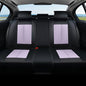 Coverado Rear Seat Covers for Cars, Waterproof Car Seat Covers Back Seat Cover, Faux Leather Seat Covers Automotive Seat Covers Seat Cushion Protector Universal Fit for Most Cars, Black&Purple - color: Black&Purple