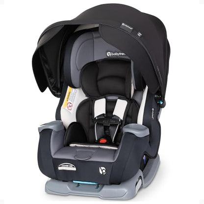 Baby Trend Cover Me 4-in-1 Infant Toddler Convertible Car Seat with Adjustable/Removable Canopy for Sun Protection & 2 Cup Holders, Black - color: Black