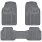 BDK MT783PLUS ProLiner Original Heavy-Duty Front & Rear Rubber Floor Mats, Gray, 3 Piece (Pack of 1) - color: Gray