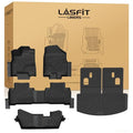LASFIT Floor Mats&Trunk Mat&Backrest Mats for Acura Mdx 2014-2020 (Fit 7 Seater,Not fit Hybrid), Cargo Mat All Weather TPE Mats Custom Fit Floor Liner for Mdx 1st&2nd&3rd Row Car Mats & Cargo Liner - size: 10)2014-2020|For Acura Mdx|Full Sets