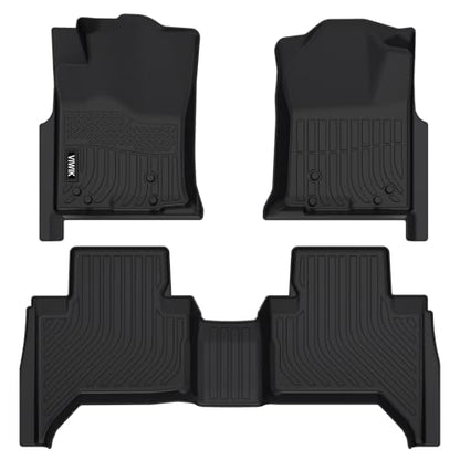 VIWIK Car Floor Mats for Toyota Tacoma 2005-2015, Automotive All Weather Floor Liners for Toyota Tacoma, TPE Rubber Car Mats Front & Rear Non-Slip Odorless - style: 2005-2015 Tacoma