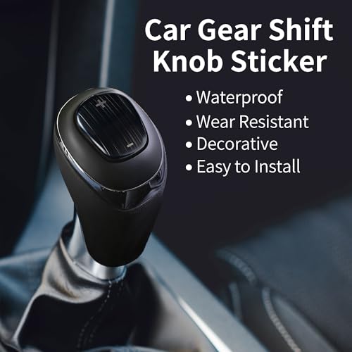 Auto Car Gear Shift Knob Cover Sticker Stainless Steel for Chevrolet Equinox 2018-2020 Black
