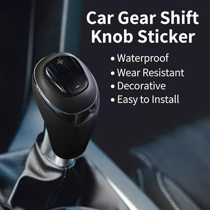 Auto Car Gear Shift Knob Cover Sticker Stainless Steel for Chevrolet Equinox 2018-2020 Black