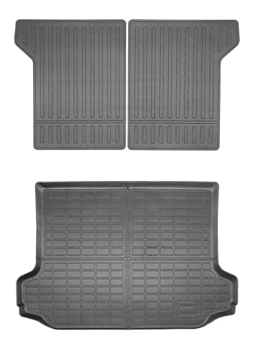 Trunk Liner Cargo Liners for Toyota RAV4 2006-2012 Rear Trunk Floor Mats with Backrest Mat 3D Boot Tray All-Weather TPE Black - size: RAV4 2006-2012