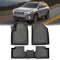 TPE Automotive Floor Mats Custom for 2016-2023 Jeep Cherokee (Not for Grand Cherokee), All Weather Cover Protection Waterproof Black Floor Liner Front & Rear Row Full Set Car Mats, 3PCS - size: 3PCS (2Row), style: For 2016-2023 | Jeep Cherokee(Not for Gra