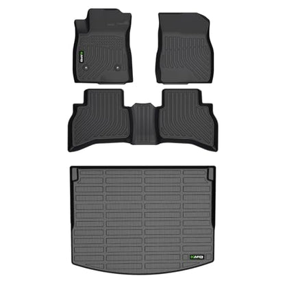 All Weather Floor Mats for 2021-2024 2025 2026 Chevy Trailblazer AWD & Cargo Liner(Only Fit Cargo in Upper Deck Position) Full Set Accessories - Black - style: 2) For Trailblazer AWD 2021-2026 Set
