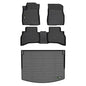 All Weather Floor Mats for 2021-2024 2025 2026 Chevy Trailblazer AWD & Cargo Liner(Only Fit Cargo in Upper Deck Position) Full Set Accessories - Black - style: 2) For Trailblazer AWD 2021-2026 Set