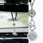 Rislobx Sister Gift, Car Charm Decor Hanging, A Sister is God’s Way of Making Sure We Never Walk Alone - color: Heart