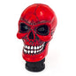 Skull MT Car Stick Shifter Handle, Gear Shift Knob Small Teeth Devil Skeleton Style Fit Most Manual Automatic Transmissions, Red