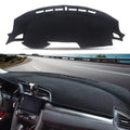 Blazeray Dashboard Cover Dash Cover Mat Pad Carpet Custom Fit for Honda Civic Coupe Sedan/Hatchback 2016 2017 2018 2019 2020 2021 Accessories Anti-Skid Center Console Protector Cover Mat(Black Edge)