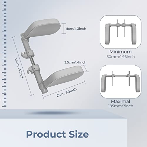 Car Headrest Pillow, Road Pal Headrest, Adjustable Car Seat Head Neck Support, U Shaped Car Sleeping Pillow for Kids & Adults (Grey) - color: Grey
