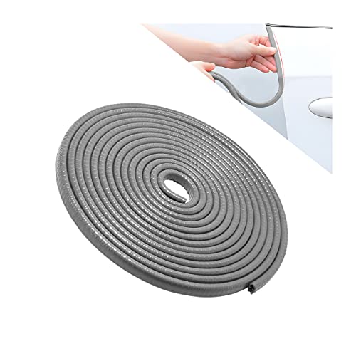 Car Door Edge Guards, 16FT Car Edge Rubber Seal Trim Protector, No Glue Needed U Shape Car Door Guard Universal for Most Cars, Vehicles, SUVs (Gray/16FT) - color: Gray, size: 16FT