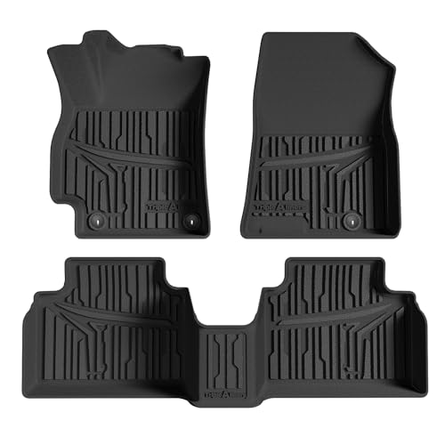 TripleAliners All Weather Floor Mats Compatible with 2024 2025 2026 KIA K4 Accessories 1st & 2nd Row Liners TPE Full Coverage Protection Waterproof Car Floor Liners - size: K4 | 2024+
