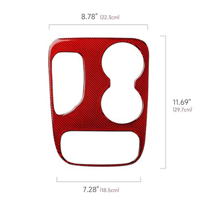 Car Gear Shift Panel Decals for 2018-2020 Dodge Durango Accessories Carbon Fiber Interior Stickers, D - color: Gear Shift Panel, D