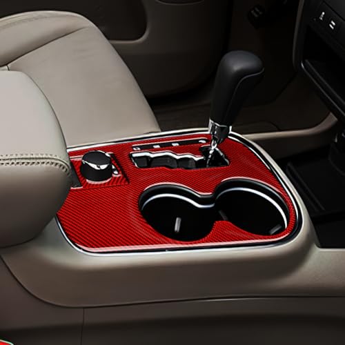 Car Gear Shift Panel Decals for 2011 Dodge Durango Accessories Carbon Fiber Interior Stickers - color: Gear Shift Panel, A2