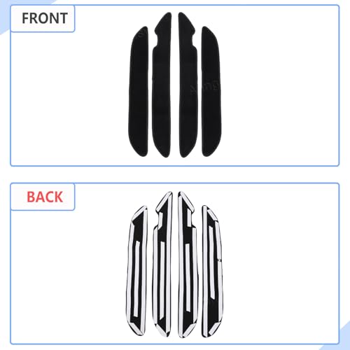 Car Door Anti Kick Pads Compatible with Toyota Tundra CrewMax 2022-2026, 4PCS Inner Front Rear Doors Panel Kick Guards Protector Cover Velour Mat from Scratches,Footprints,Dirty Collision Accessories