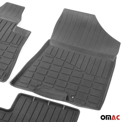 OMAC Floor Mats for Hyundai Tucson 2016-2018 Car Mats All Weather 3D Custom Fit Rubber Mat Waterproof Odorless TPE Floor Liners Laser Measured Non-Slip (Black)