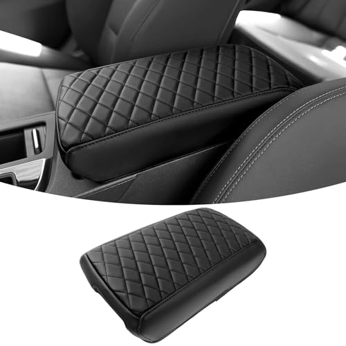 ZZEQYG Center Console Cover for Hyundai Sonata SE SEL Sport Limited 2015-2019 Accessories Center Console Cover Armrest Box Cover Leather Auto Armrest Cover Protector - color: For Sonatar 2015-2019