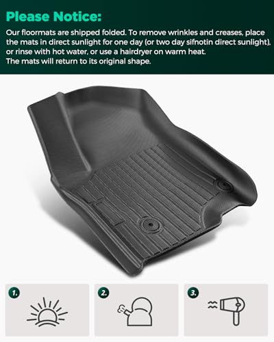 Floor Mats for Chevy Silverado Sierra: 2019-2026 1500 2500HD 3500HD Truck Front Liners,All Weather Car Accessories Double & Crew Cab Only Carpet for Chevrolet Silverado for GMC Sierra 2026 2025-2019