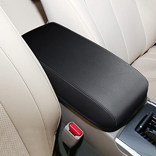 Armrest Console Covers for 2013-2018 Nissan Altima Black with Black Stiches - color: Black 13-18